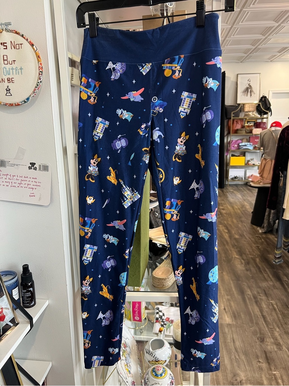Disney Parks Navy Space & Character Leggings